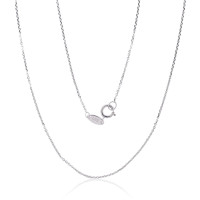 Kuldkett Anchor 0.8 mm, kantide teemanttöötlus, Valge Kuld 585 proov