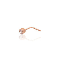 Kuldpiercing ninale, Punane Kuld 585 proov, Tsirkonid