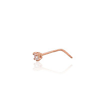 Kuldpiercing ninale, Punane Kuld 585 proov, Tsirkonid