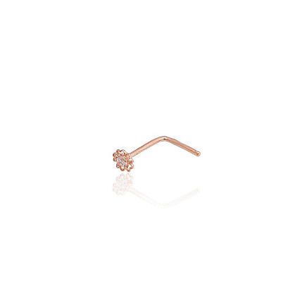 Piercing,  - Kuldpiercing, Punane Kuld 585 proov, Tsirkonid