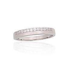 Hõbesõrmus, 18, 2.5 g, Hõbe 925 proov, roodium (kate), Tsirkonid