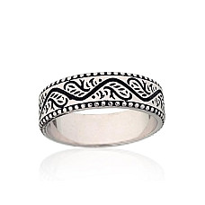 Hõbesõrmus, 19, 4.3 g, Hõbe 925 proov, oksüüd (kate)