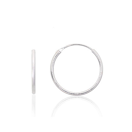 Kõrvarõngas-ringikesed,  - Hõbekõrvarõngad-ringikesed, Hõbe 925 proov