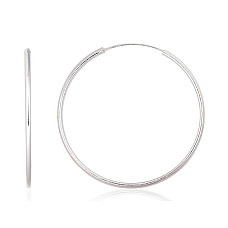 Серебряные серьги-кольца, 4.9 g, Серебро 925 проба