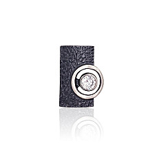 Серебряный кулон, 2.6 g, Серебро 925 проба, оксид (покрытие), Цирконы
