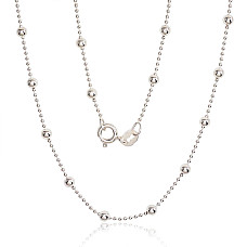 Серебряная цепочка Бусинки 1-3 мм, 40, 3.9 g, Серебро 925 проба