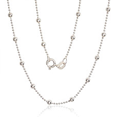 Серебряная цепочка Бусинки 1-3 мм, 50, 4.8 g, Серебро 925 проба