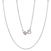 Hõbekett Anchor 1 mm, kantide teemanttöötlus, Hõbe 925 proov, roodium (kate)
