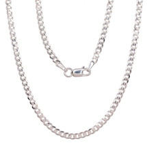 Hõbekett Curb 2.5 mm, kantide teemanttöötlus, Hõbe 925 proov