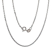 Hõbekett Anchor 1.2 mm, kantide teemanttöötlus, Hõbe 925 proov, roodium (kate)