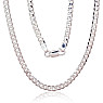 Серебряная цепочка Картье 4 мм , алмазная обработка граней, 60, 13.2 g, Серебро 925 проба