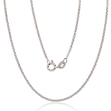 Hõbekett Rollo 1 mm, 40, 2.1 g, Hõbe 925 proov, roodium (kate)