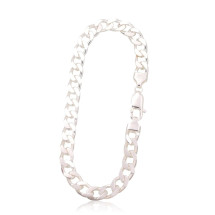 Hõbekett Curb 7.5 mm, Hõbe 925 proov