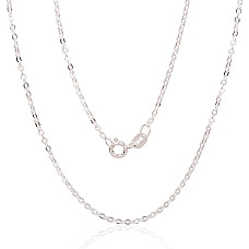 Hõbekett Anchor round 1 mm , kantide teemanttöötlus, 47, 2.3 g, Hõbe 925 proov