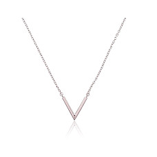 Серебряное колье, 42, 2.5 g, Серебро 925 проба, родий (покрытие), Регулируемая длина