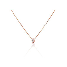 Серебряное колье, Серебро 925 проба, красное золото (покрытие), Цирконы, Регулируемая длина