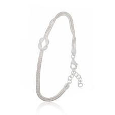 Серебряный браслет, 17, 5.3 g, Серебро 925 проба, Регулируемая длина