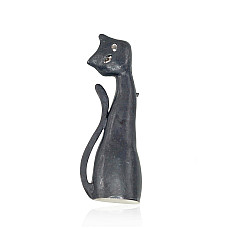 Hõbepross, 6.5 g, Hõbe 925 proov, oksüüd (kate), Kristallid