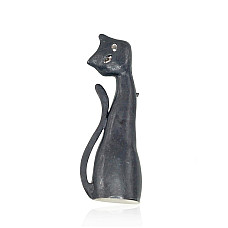 Hõbepross, 6.6 g, Hõbe 925 proov, oksüüd (kate), Kristallid