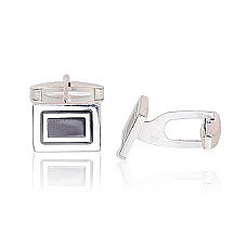 Серебряные запонки, 10.4 g, Серебро 925 проба, Ювелирная эмаль