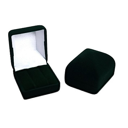 2 кольца / Серьги,  - Подарочная коробочка, цвет: Черный, 4.9 x 5.4 x 4.1 мм