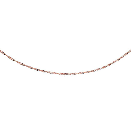 Kuldkett Singapore 1.5 mm , kantide teemanttöötlus, 50, 1.98 g, Punane Kuld 585 proov, - 1400046796933 Ketid, - Kuldkett Singapore 1.5 mm , kantide teemanttöötlus, 50, 1.98 g, Punane Kuld 585 proov