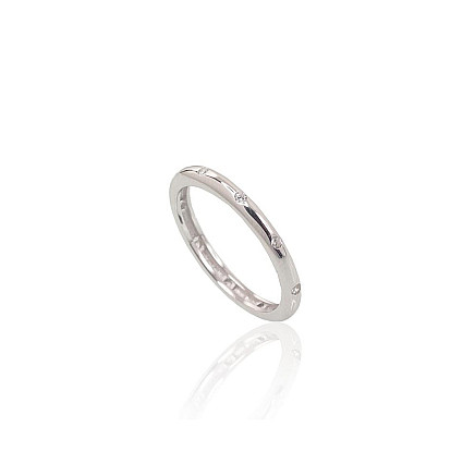 Серебряное кольцо, 16, 1.6 g, Серебро 925 проба, родий (покрытие), Цирконы, - 2101173000021 Женские, - Серебряное кольцо, 16, 1.6 g, Серебро 925 проба, родий (покрытие), Цирконы