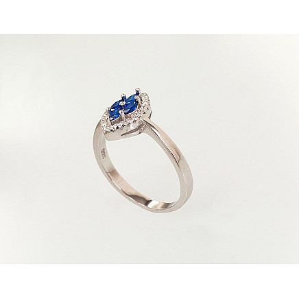 Hõbesõrmus, 19, 2.6 g, Hõbe 925 proov, roodium (kate), Tsirkonid, - 2101623000229 Naiste, - Hõbesõrmus, 19, 2.6 g, Hõbe 925 proov, roodium (kate), Tsirkonid