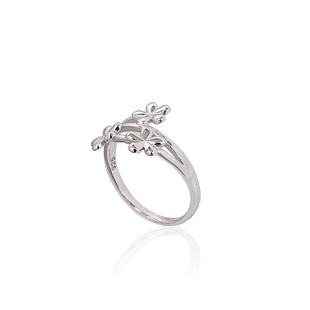 Серебряное кольцо, Серебро 925 проба, родий (покрытие), - 2101631000044 Женские, - Серебряное кольцо, Серебро 925 проба, родий (покрытие)