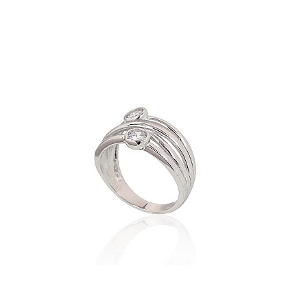 Hõbesõrmus, 18, 3.5 g, Hõbe 925 proov, roodium (kate), Tsirkonid, - 2101635000149 Naiste, - Hõbesõrmus, 18, 3.5 g, Hõbe 925 proov, roodium (kate), Tsirkonid