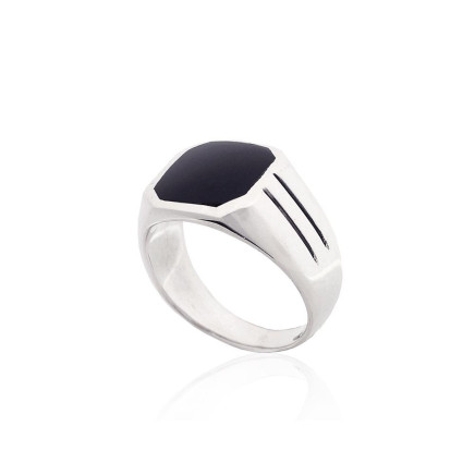 Meestele,  - Hõbesõrmus, 21, 11.5 g, Hõbe 925 proov, oksüüd (kate), Ooniks