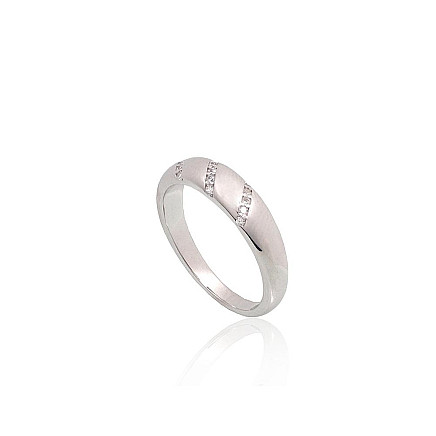 Серебряное кольцо, 16, 2.8 g, Серебро 925 проба, родий (покрытие), Цирконы, - 2101945000037 Женские, - Серебряное кольцо, 16, 2.8 g, Серебро 925 проба, родий (покрытие), Цирконы