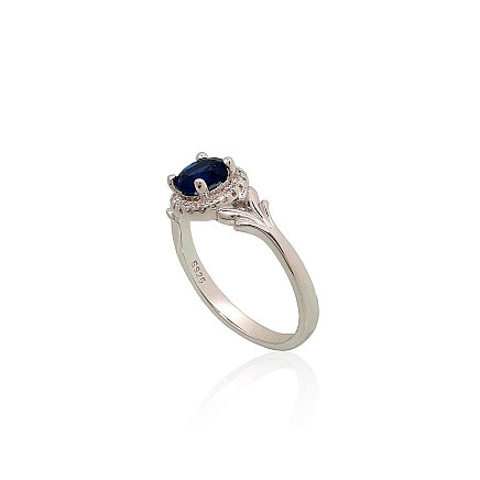 Серебряное кольцо, 18, 2.8 g, Серебро 925 проба, родий (покрытие), Цирконы, - 2101983000044 Женские, - Серебряное кольцо, 18, 2.8 g, Серебро 925 проба, родий (покрытие), Цирконы