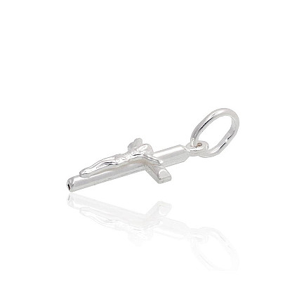 Серебряный кулон, 0.9 g, Серебро 925 проба, Крест с распятием - 2300538462829 Женские, Крест с распятием - Серебряный кулон, 0.9 g, Серебро 925 проба