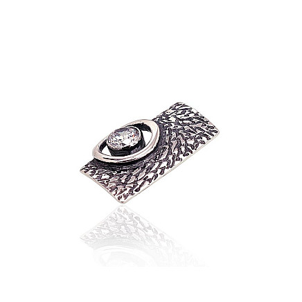 Серебряный кулон, 2.7 g, Серебро 925 проба, оксид (покрытие), Цирконы, - 2301533000054 Женские, - Серебряный кулон, 2.7 g, Серебро 925 проба, оксид (покрытие), Цирконы