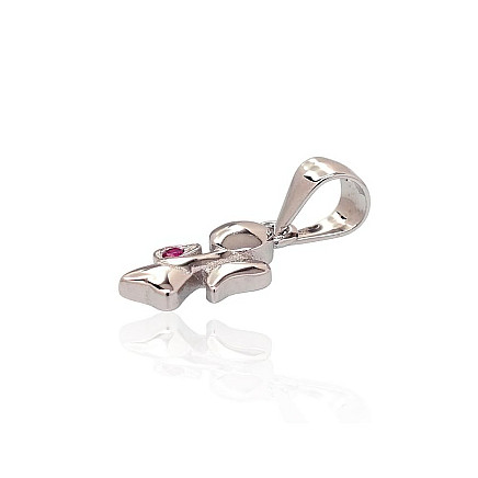 Серебряный кулон, 0.8 g, Серебро 925 проба, родий (покрытие), Цирконы, Ангел - 2301739000049 Женские, Ангел - Серебряный кулон, 0.8 g, Серебро 925 проба, родий (покрытие), Цирконы