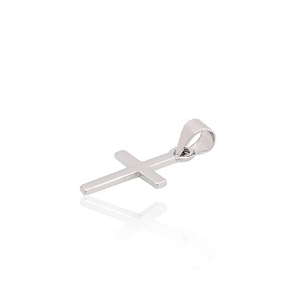 Hõberipats, 0.7 g, Hõbe 925 proov, roodium (kate), Rist - 2301973000027 Kaelaristid ja ikoonid, Rist - Hõberipats, 0.7 g, Hõbe 925 proov, roodium (kate)