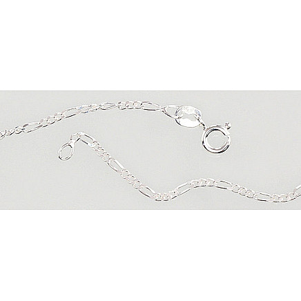 Hõbekett Figaro 1, 8 mm, kantide teemanttöötlus, Hõbe 925 proov, - 2400052731712 Ketid, - Hõbekett Figaro 1, 8 mm, kantide teemanttöötlus, Hõbe 925 proov