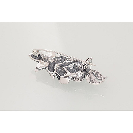 Серебряная брошь, 5.6 g, Серебро 925 проба, оксид (покрытие), - 2920124000015 Броши, - Серебряная брошь, 5.6 g, Серебро 925 проба, оксид (покрытие)