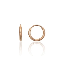 Ringikujulised kuldkõrvarõngad, 0.36 g, Punane Kuld 585 proov