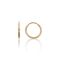 Золотые серьги-кольца, 0.52 g, Красное Золото 585 проба
