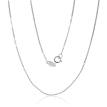 Kuldkett Anchor 0.8 mm , kantide teemanttöötlus, 45, 1.02 g, Valge Kuld 585 proov
