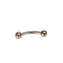 Kuldpiercing kulmudele, 0.32 g, Punane Kuld 585 proov