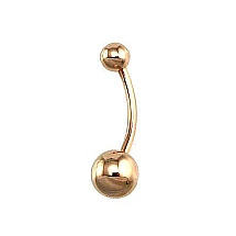 Kuldpiercing nabale, 1.68 g, Punane Kuld 585 proov