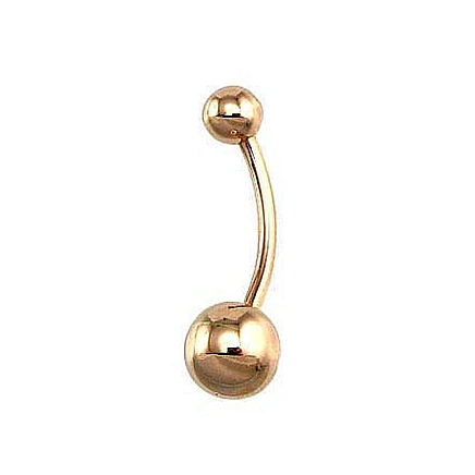 Nabale,  - Kuldpiercing nabale, 1.68 g, Punane Kuld 585 proov