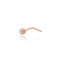 Kuldpiercing ninale, 0.1 g, Punane Kuld 585 proov, Tsirkonid