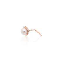 Kuldpiercing ninale, 0.13 g, Punane Kuld 585 proov, Pärlitest