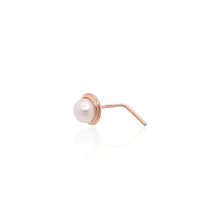Ninna,  - Kuldpiercing ninale, 0.13 g, Punane Kuld 585 proov, Pärlitest
