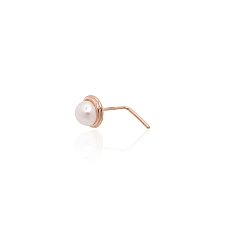 Kuldpiercing ninale, 0.14 g, Punane Kuld 585 proov, Pärlitest