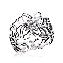 Серебряное кольцо, Серебро 925 проба, оксид (покрытие)